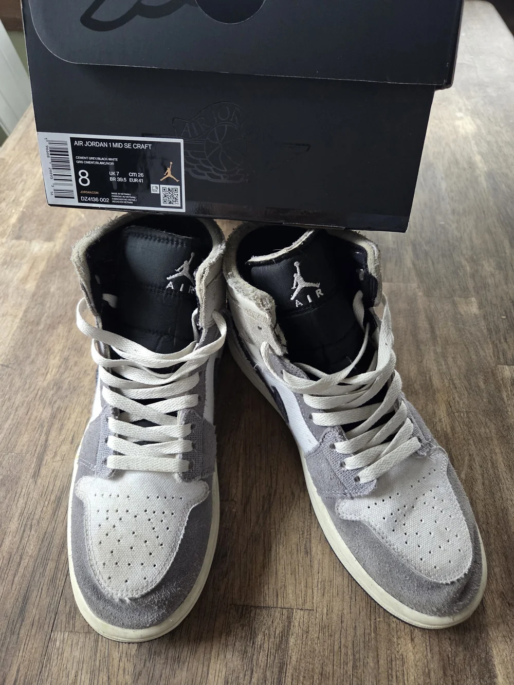 Jordan 1 Mid SE Craft - Gray/White Men’s Sneakers